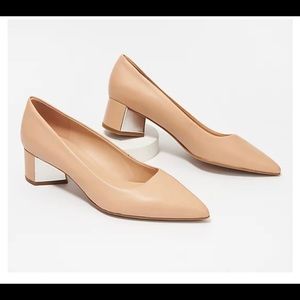 Franco Sarto Leather Pointy Toe Pumps